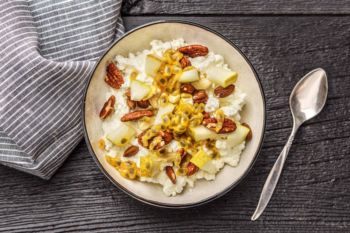 Fromage blanc au fruit de la passion