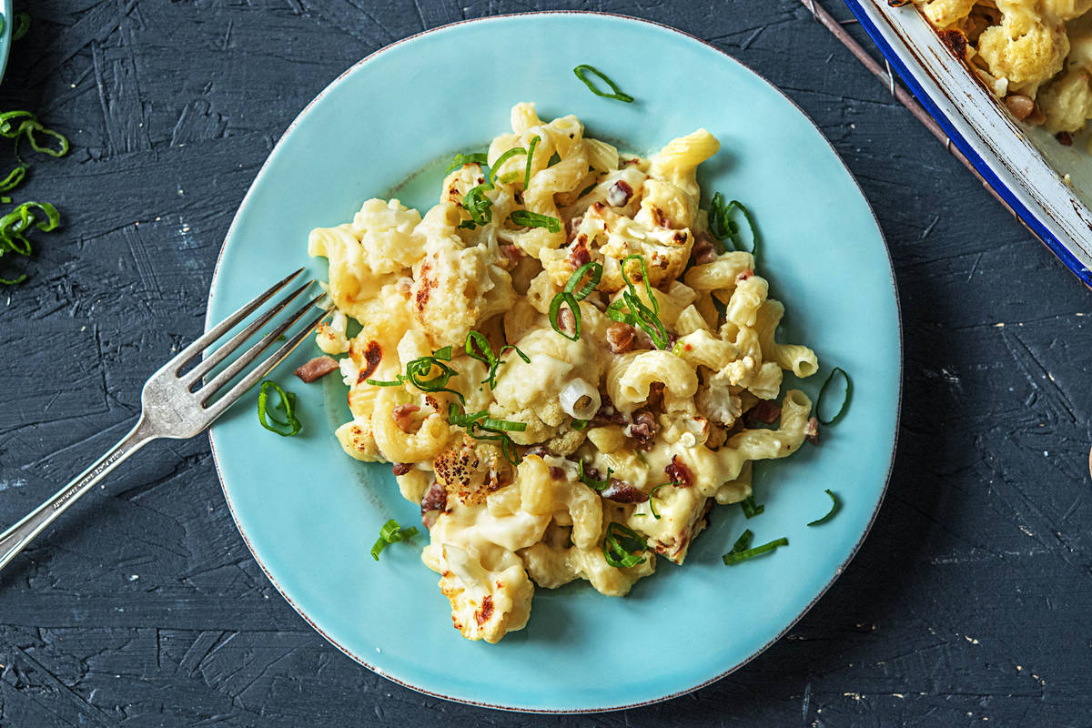 w22-r2 Cauliflower Pancetta Mac 'n' Cheese