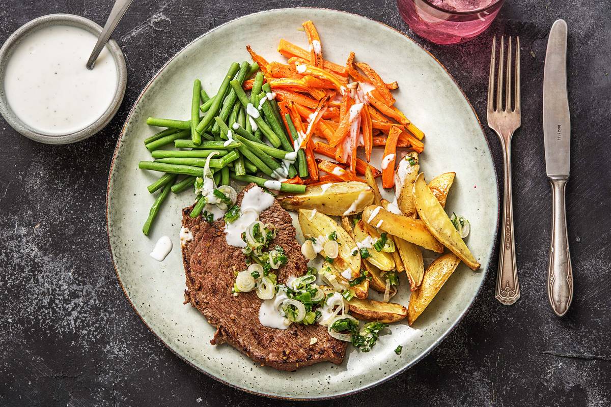Arabisch mariniertes Rinderhüftsteak