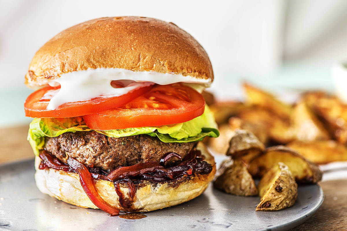Marokkanische Rindfleisch-Burger