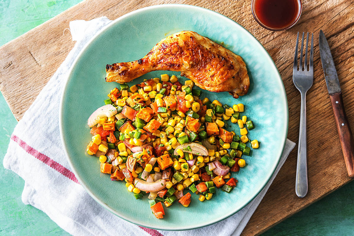 Hot Honey Barbecue Chicken Legs