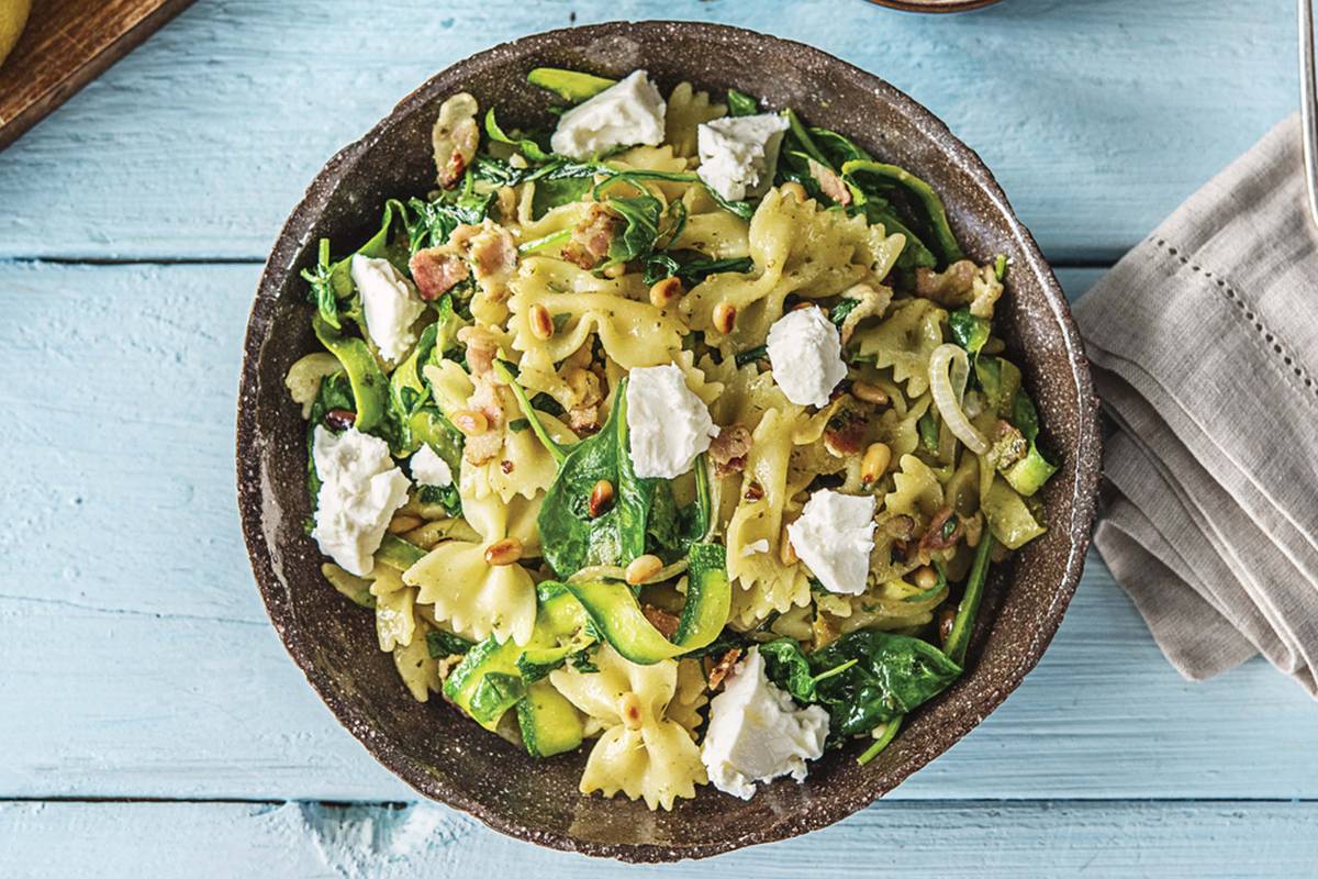 Pesto, Bacon & Courgette Farfalle