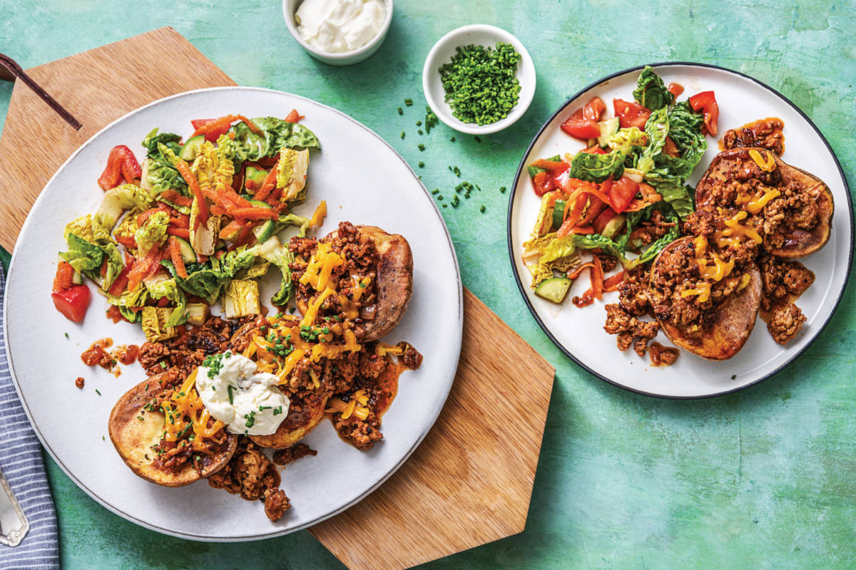 Cheat's Pork Jacket Potatoes