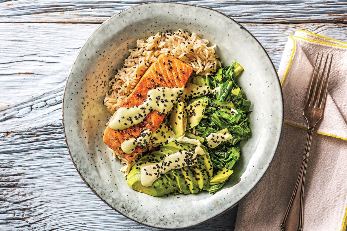 Japanese Salmon Rice Bowl