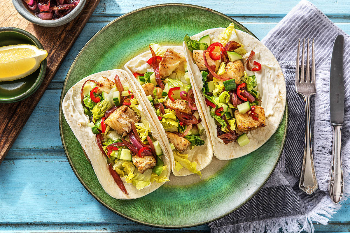Würzige Cajun-Fisch-Tacos