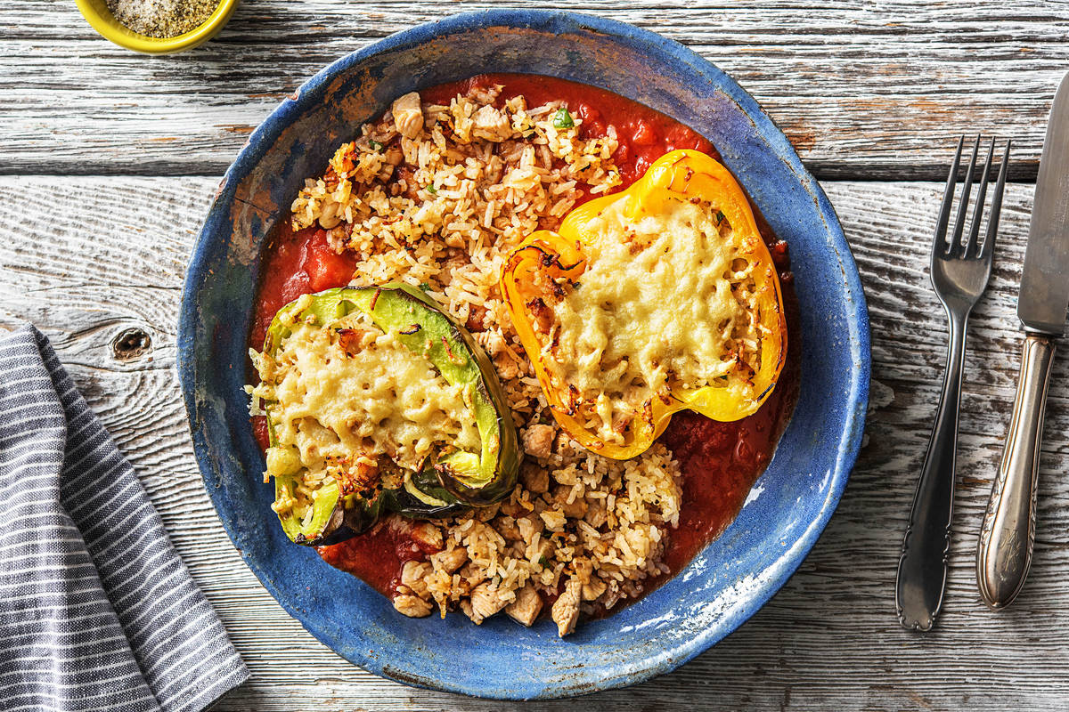 Pimientos Rellenos! Gefüllte Paprika