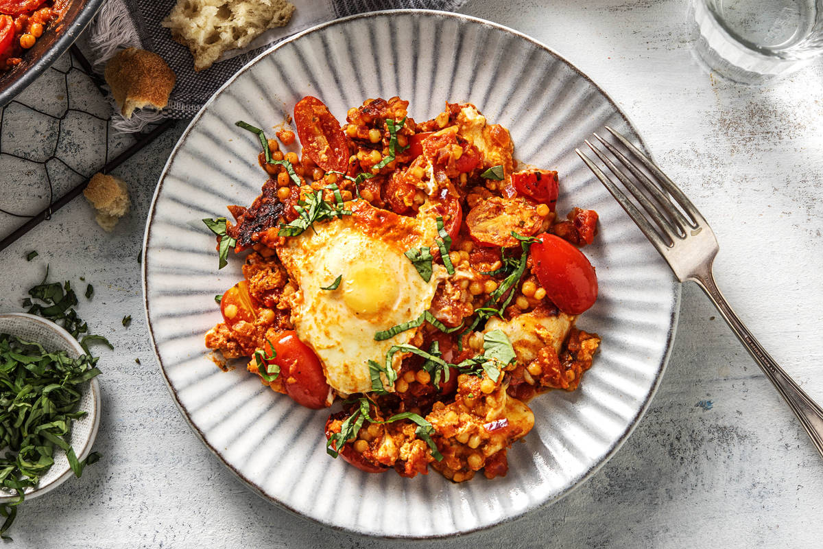 Chakchouka à la mozzarella de bufflonne