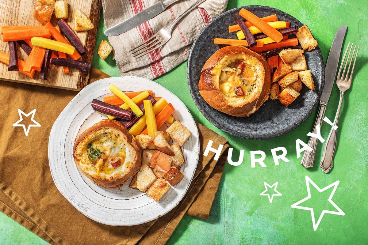 Oeuf Cocotte! Eier im Brötchen