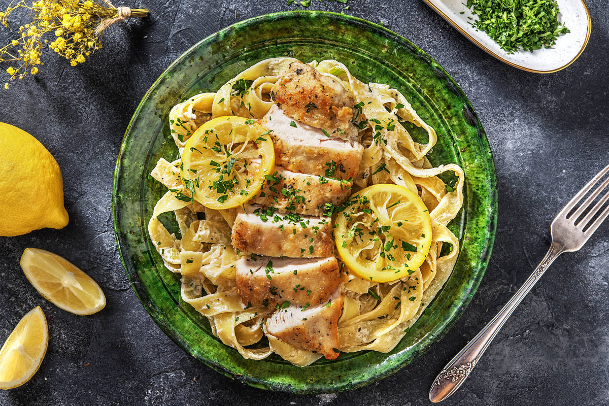 Zitronige Fettuccine