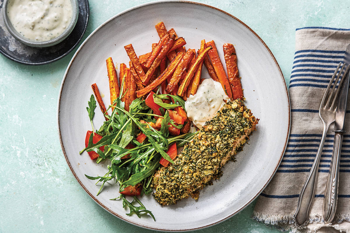Dukkah & Dill-Crusted Salmon