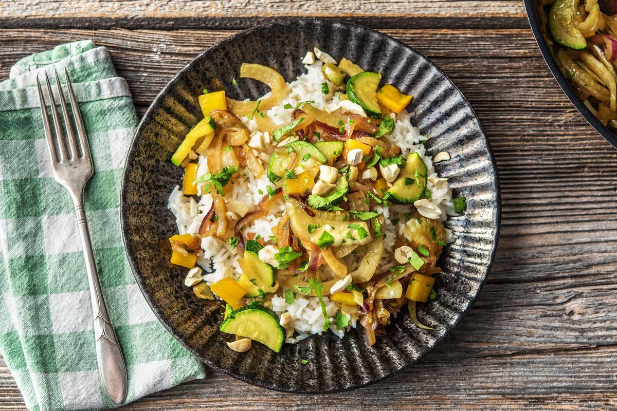 Knackige Gemüsepfanne mit Fenchel