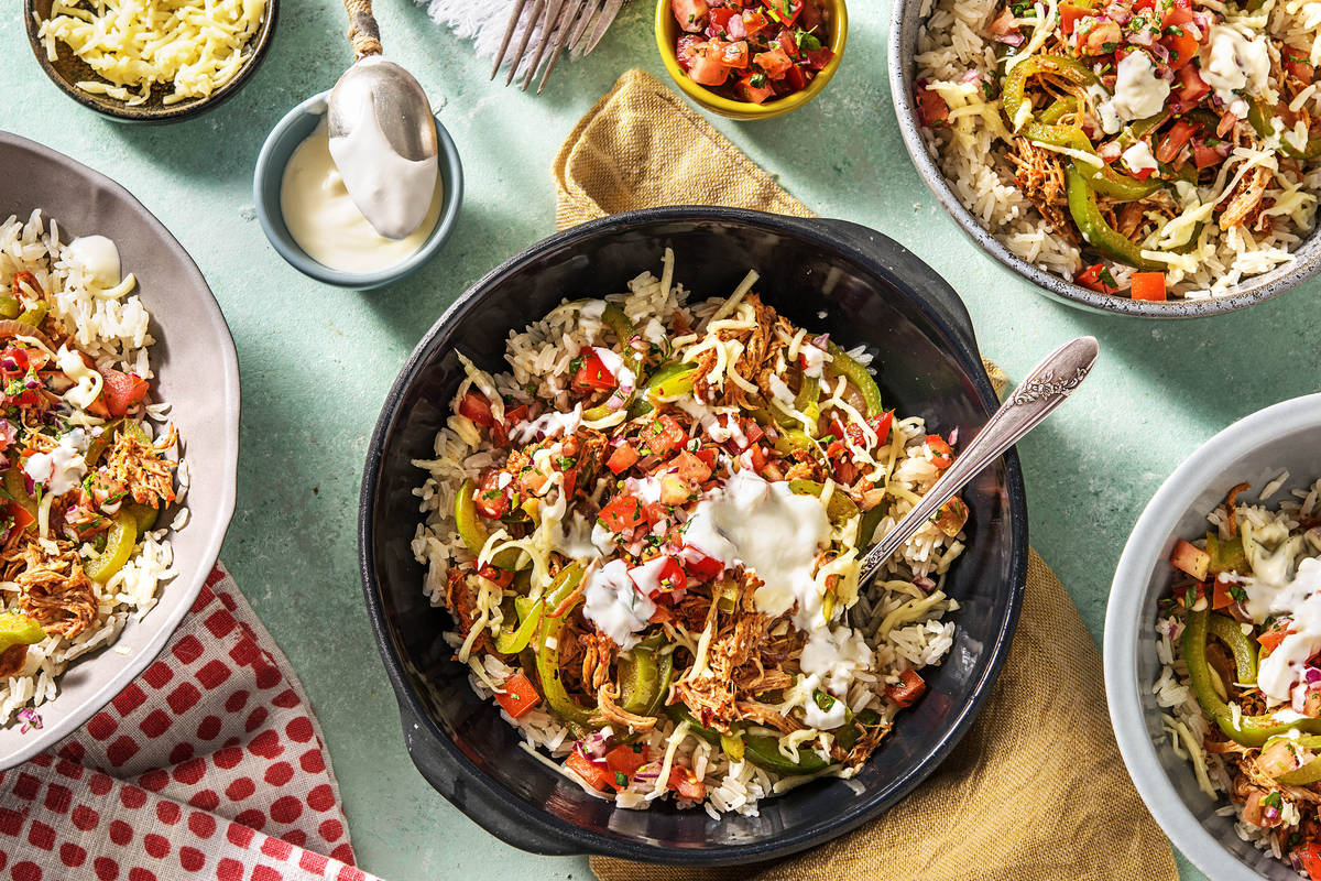 Pulled Pork Fiesta Bowls