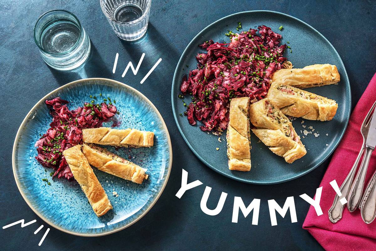 Deftiger Schinken-Zucchetti-Strudel
