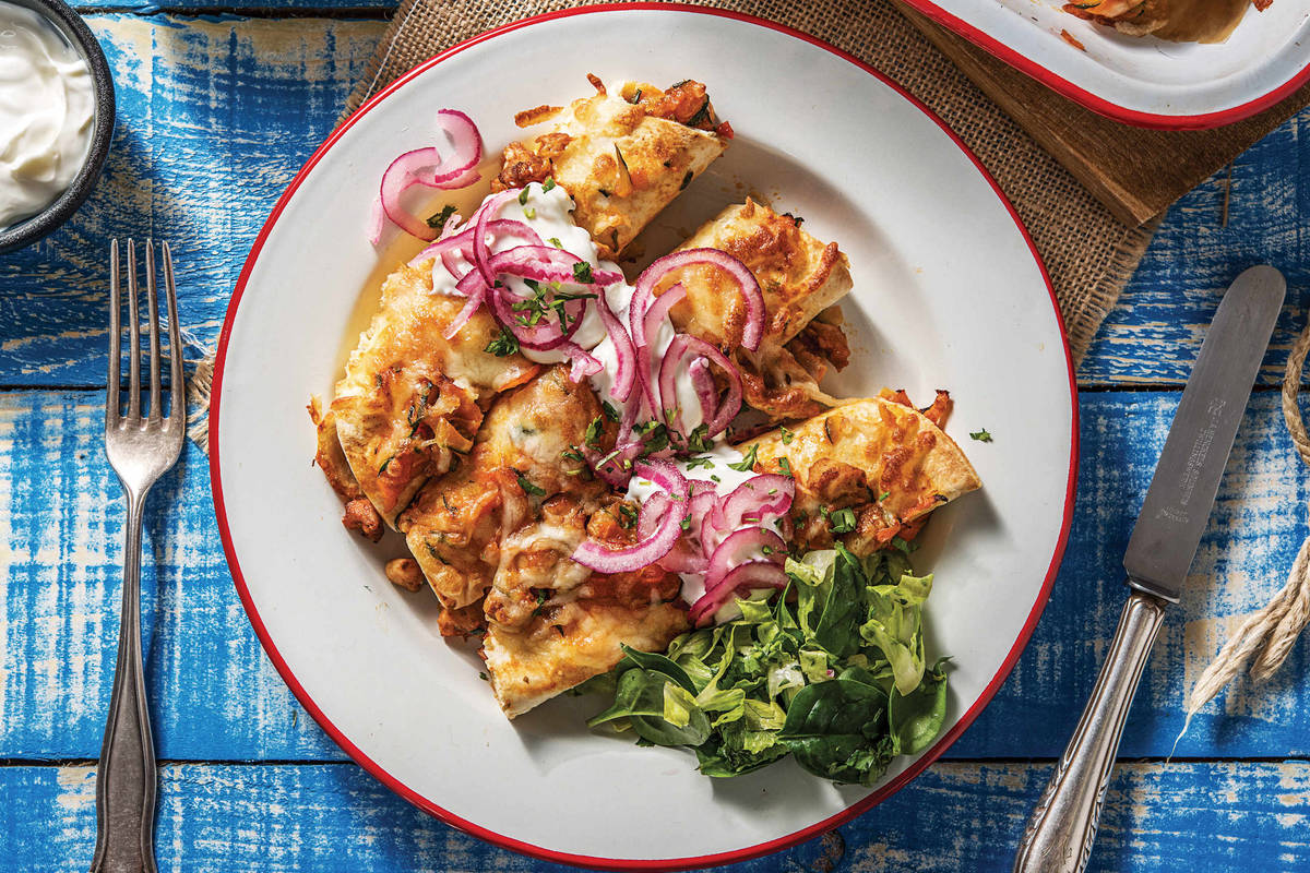Cheesy Chicken Enchiladas 
