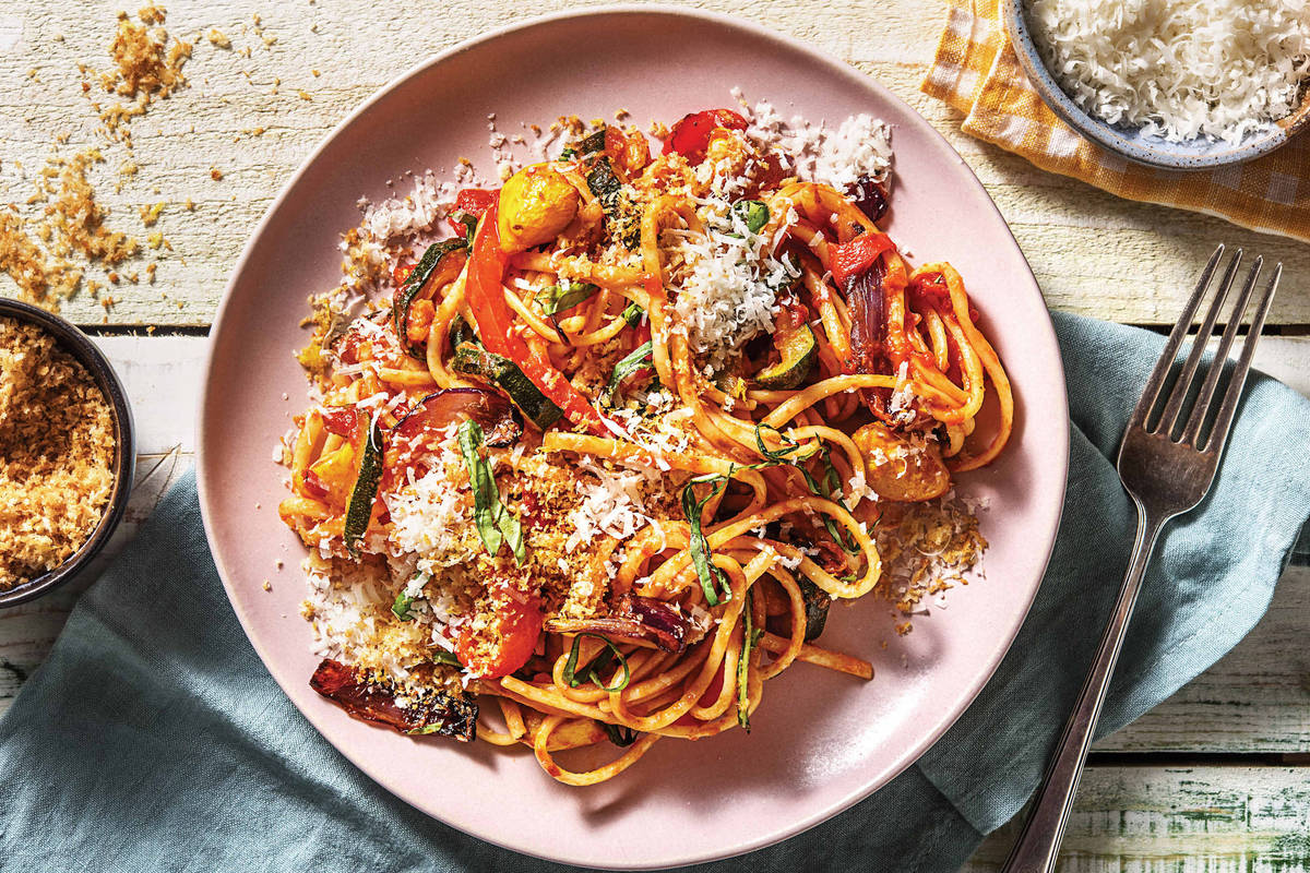 Tuscan Vegetable Spaghetti 