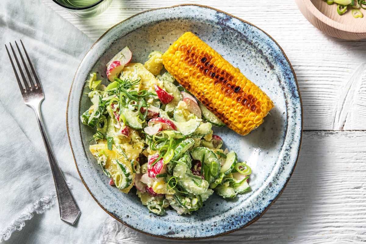 Skandinavischer Kartoffelsalat mit Dill