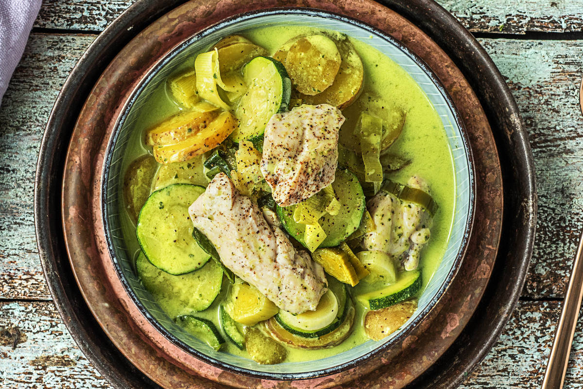 Cremiger Hähnchen-Kartoffel-Eintopf