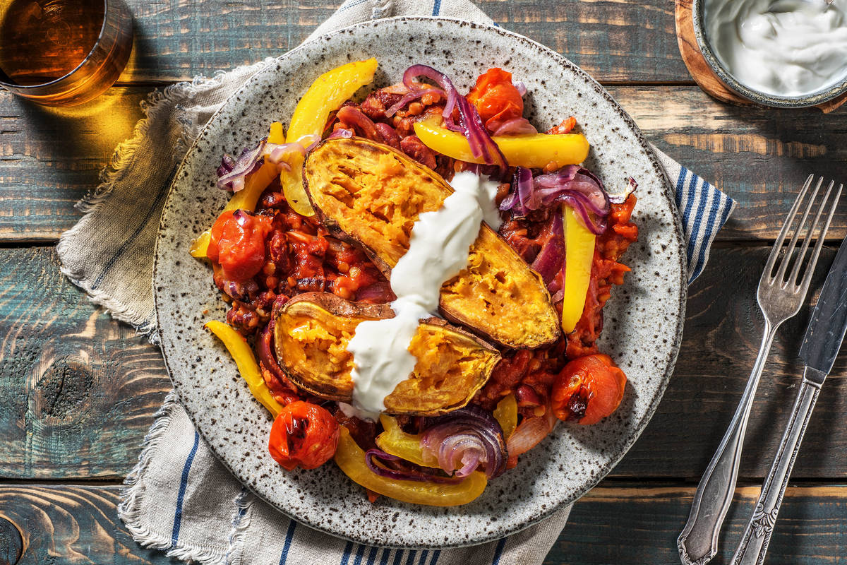 Chili-Süßkartoffel-Kumpir