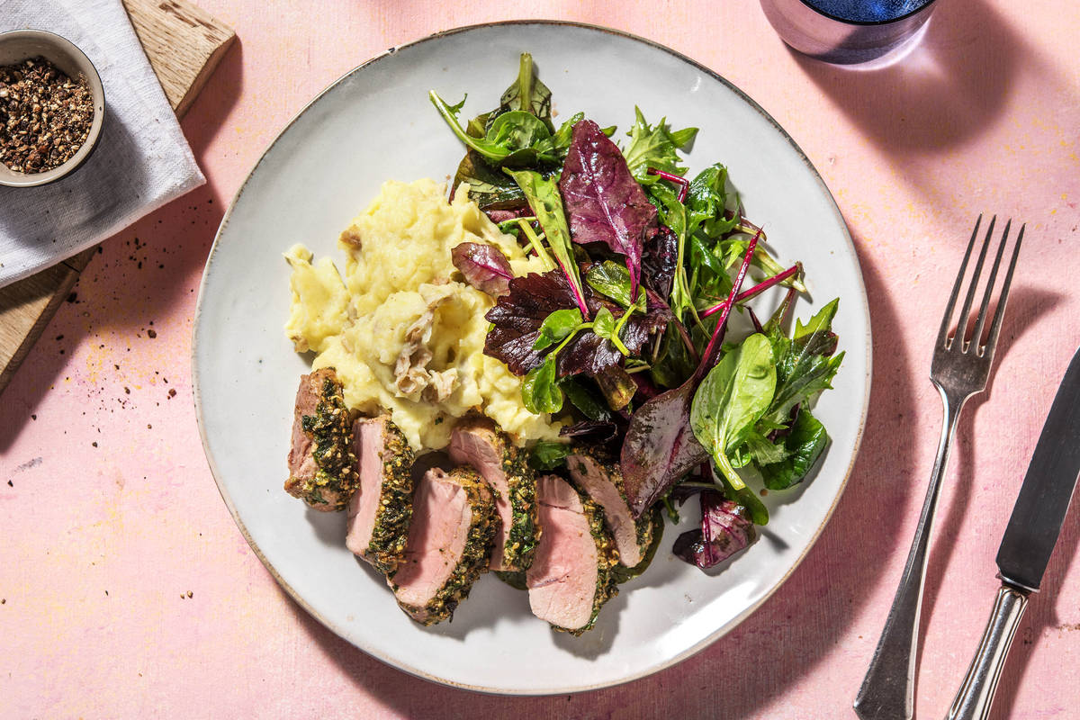 Schweinefilet unter würziger Kräuterkruste