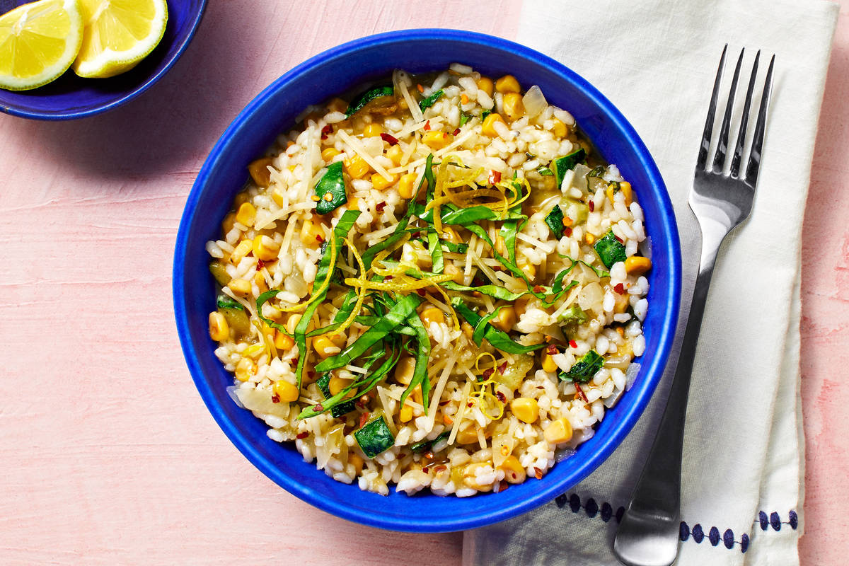 Corn and Zucchini Risotto