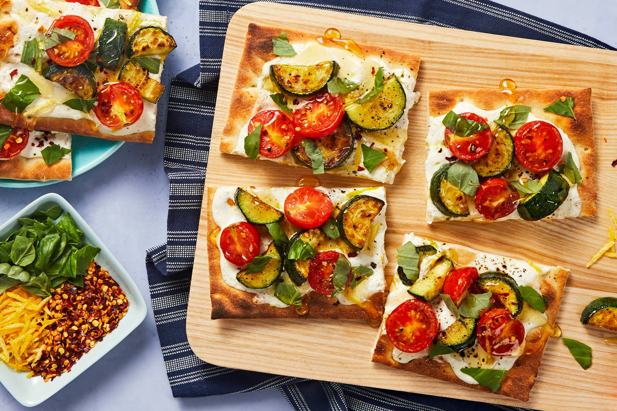 Zucchini and Tomato Flatbreads