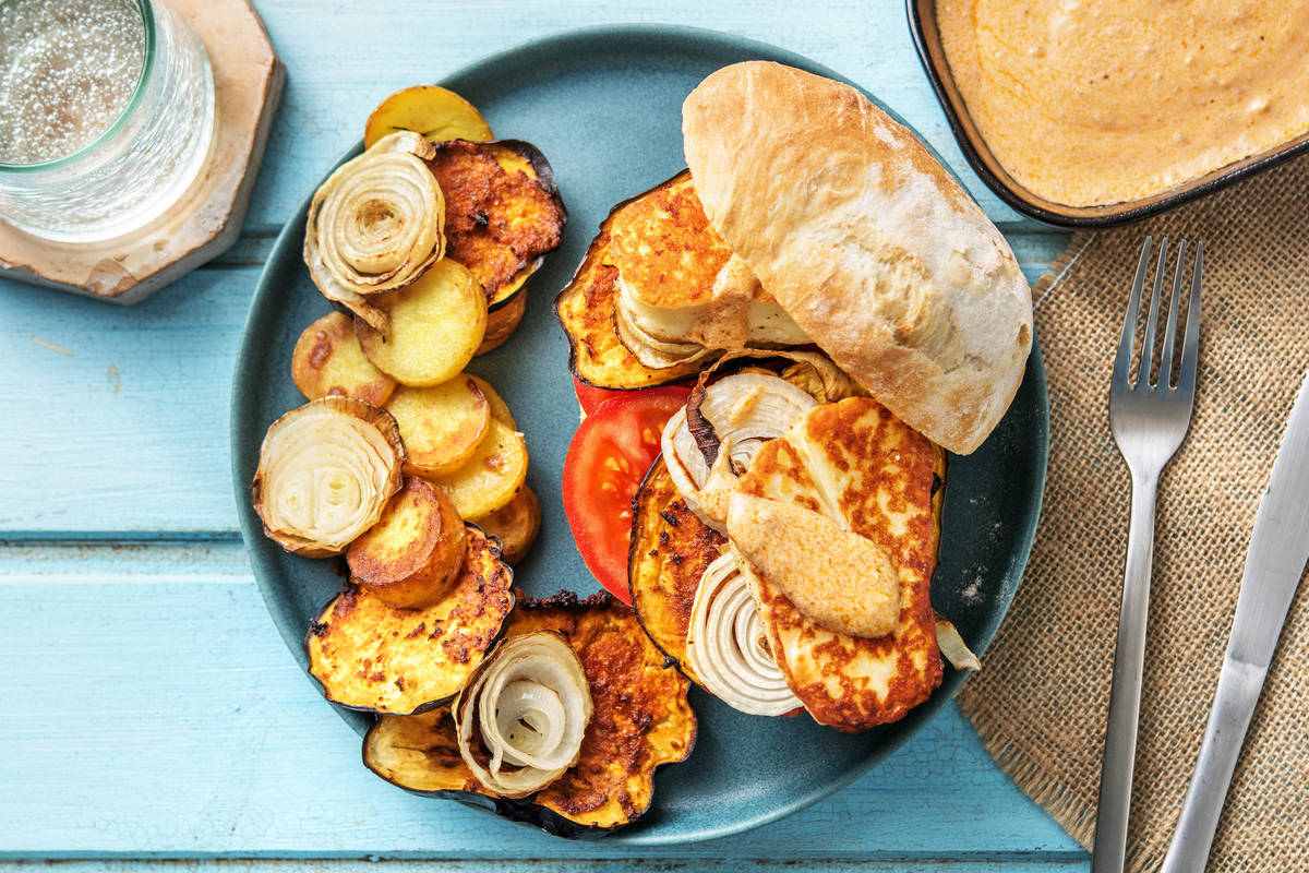 Burger de halloumi