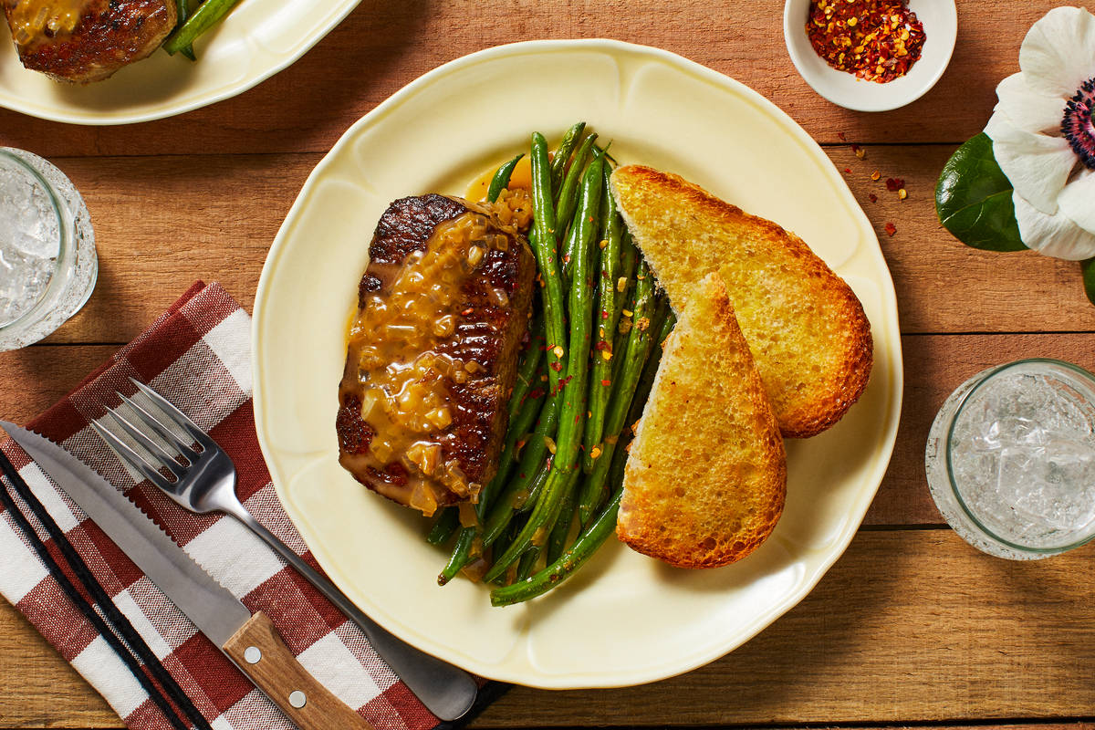 Sirloin and Shallot Pan Sauce