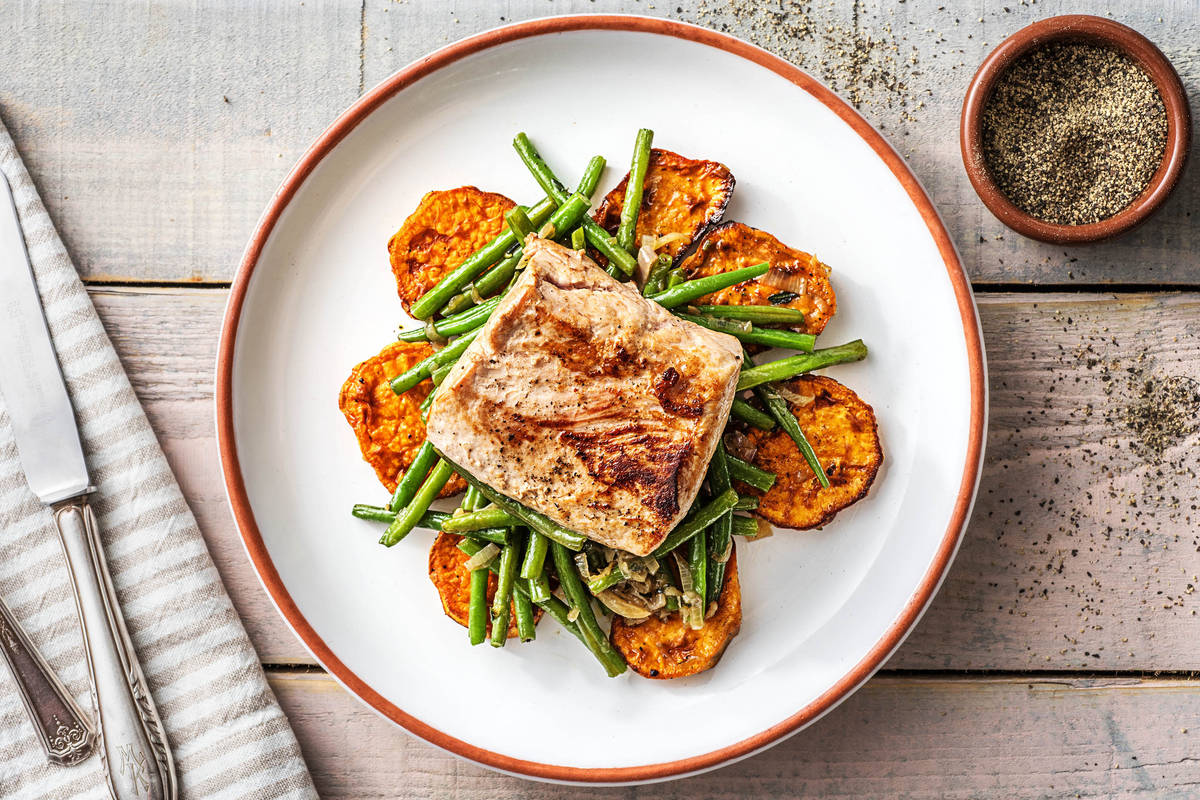 Schweinefilets mit Honig-Thymian-Sauce
