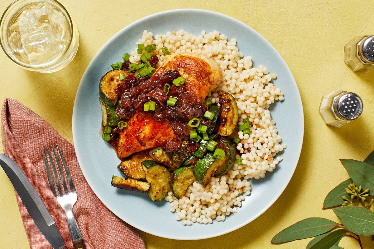 Chicken and Cranberry Currant Pan Sauce