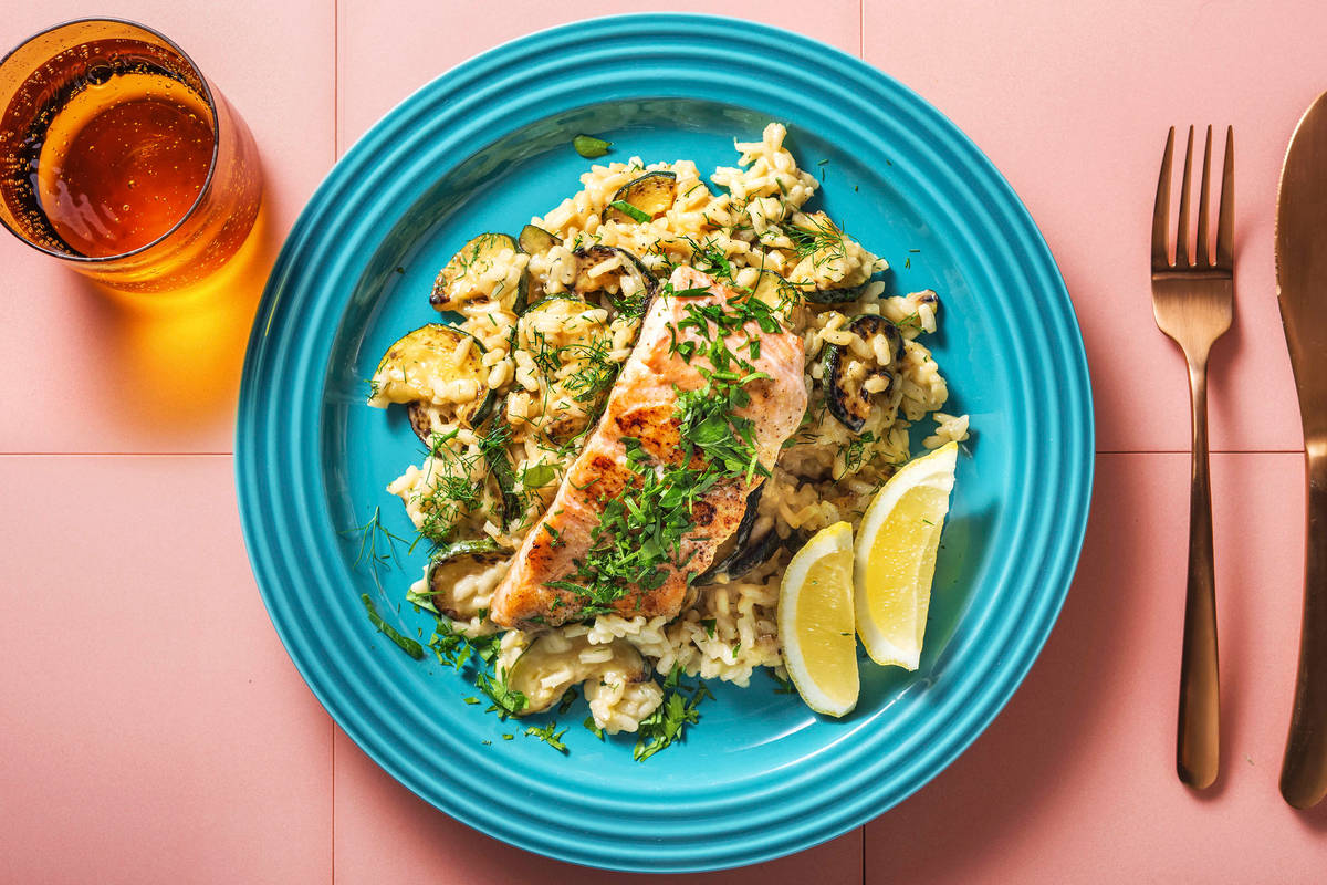 Cremiges Zucchini-Risotto