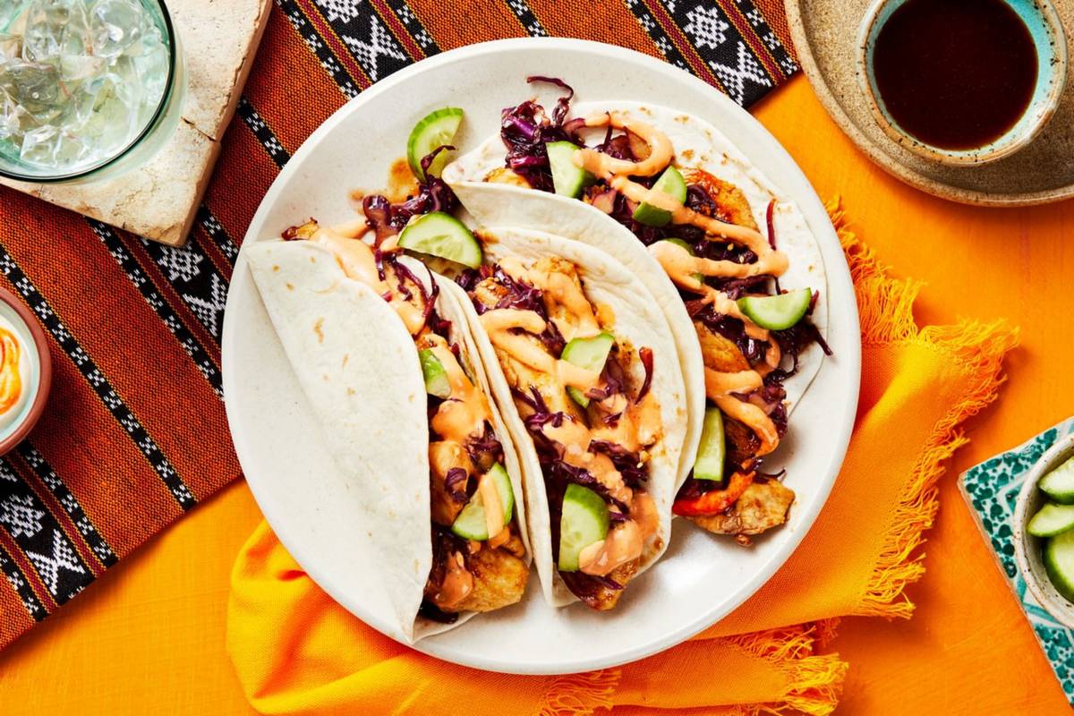 Bulgogi Chicken Tacos