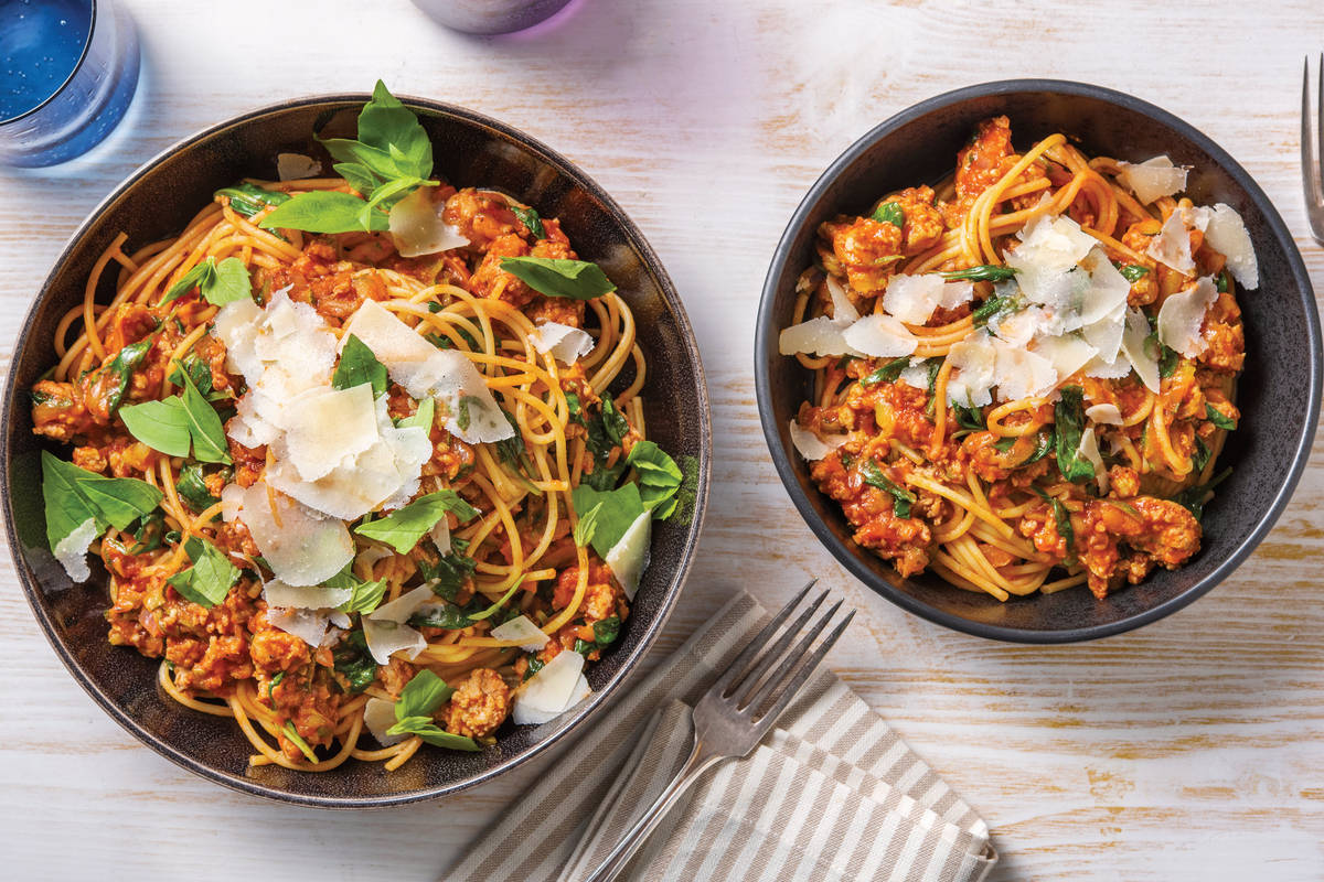 Italian Pork Sausage & Veggie Bolognese