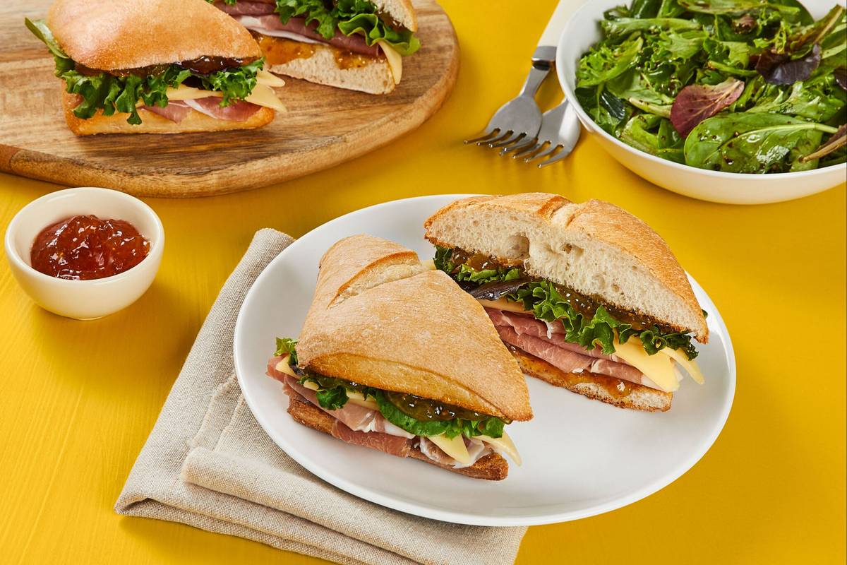 Prosciutto, Fig, and Gouda Sandwiches