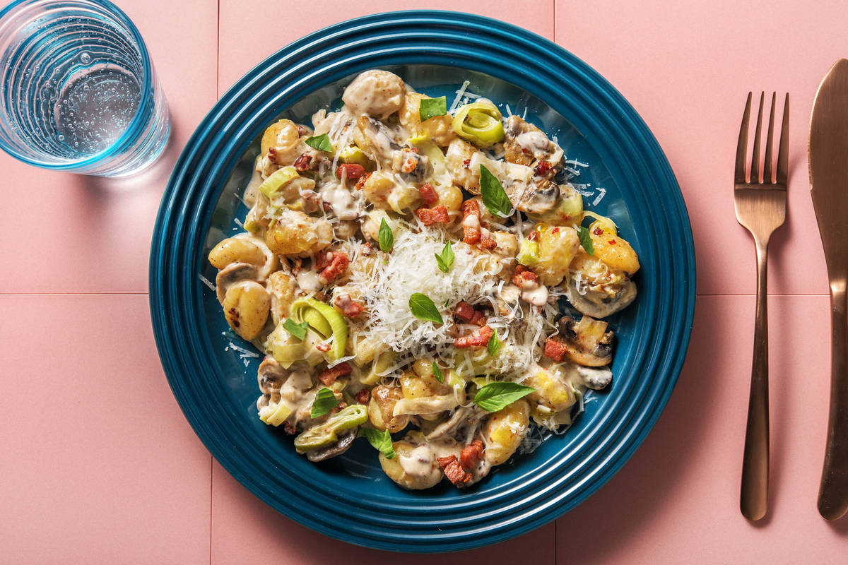 Cremige Süßkartoffel-Gnocchi-Pfanne