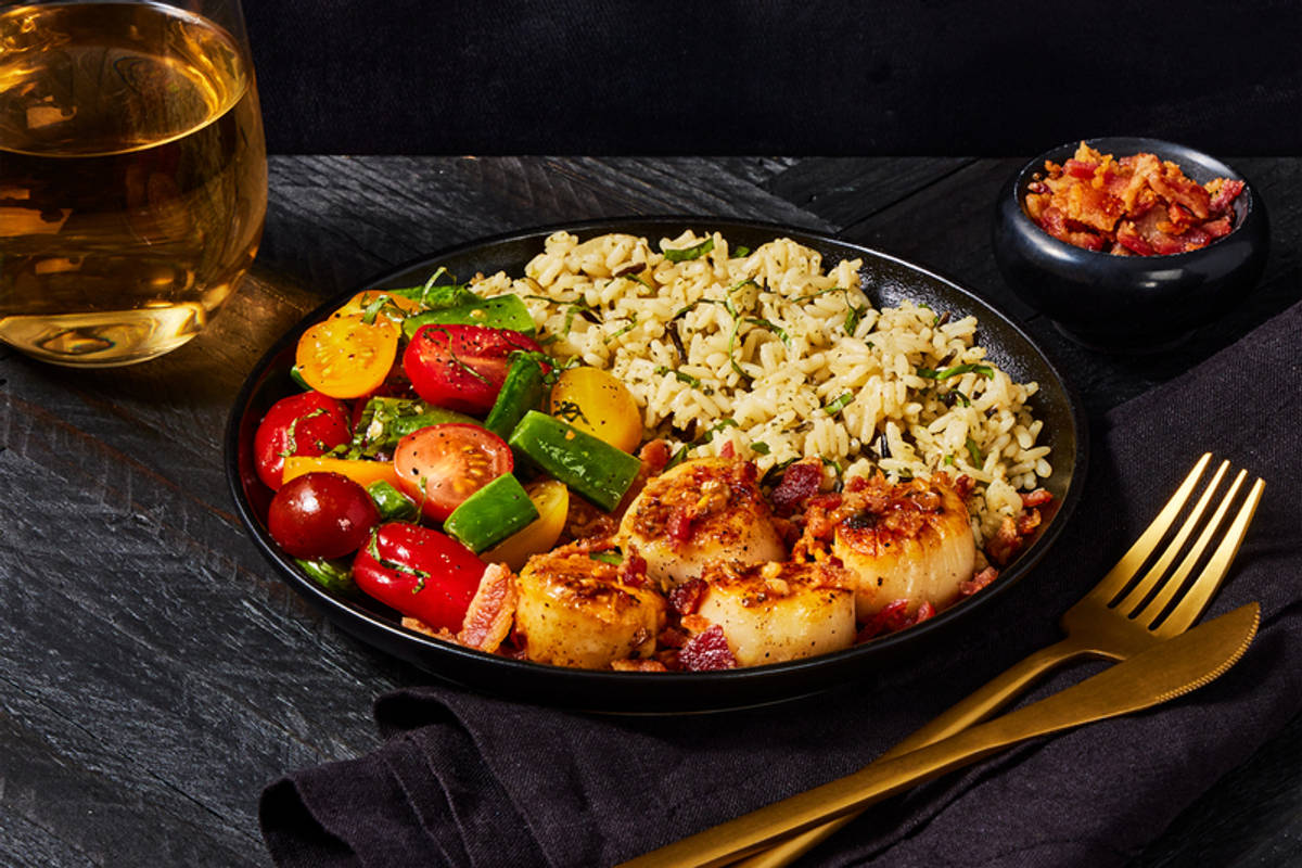 Lemon-Garlic Seared Scallops