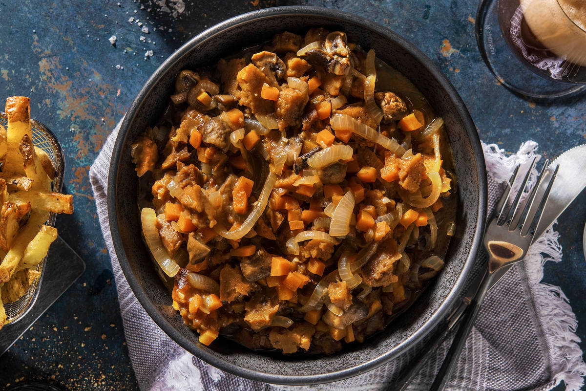 Vegetarische stoof van seitan met Westmalle