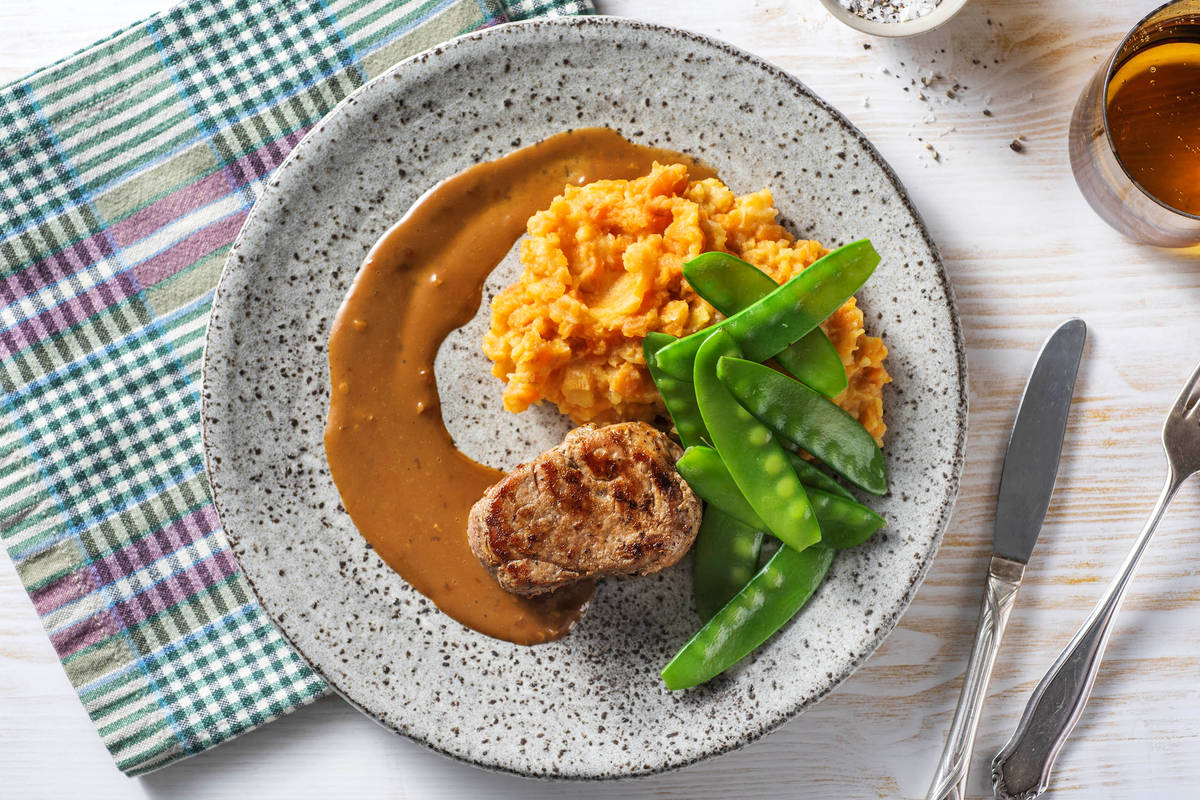 Filet mignon et jus de viande maison