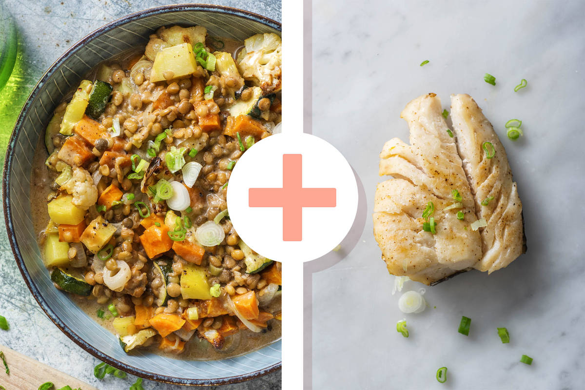 Massaman-Curry mit extra Kabeljaufilet