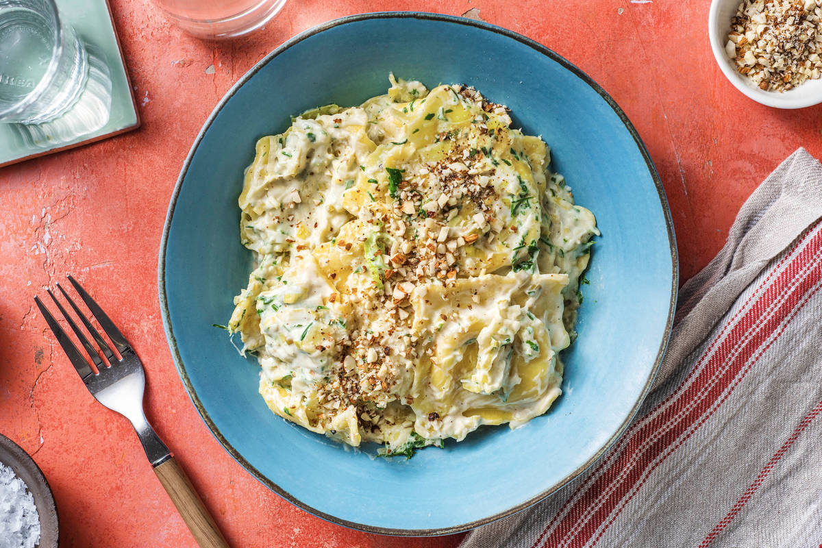 Maxi-Ravioli mit Steinpilz-Füllung
