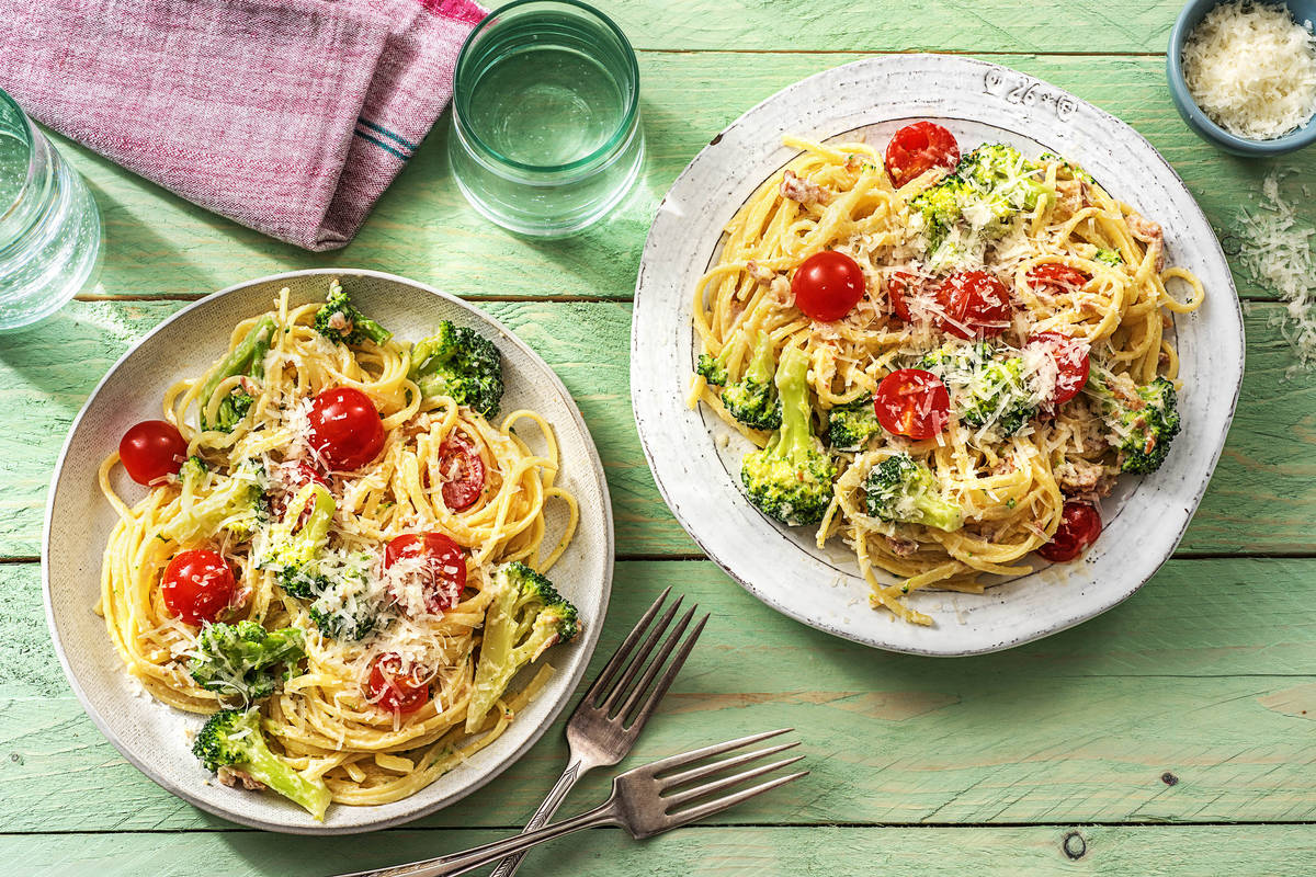 Blitzschnelle Pasta nach Carbonara-Art
