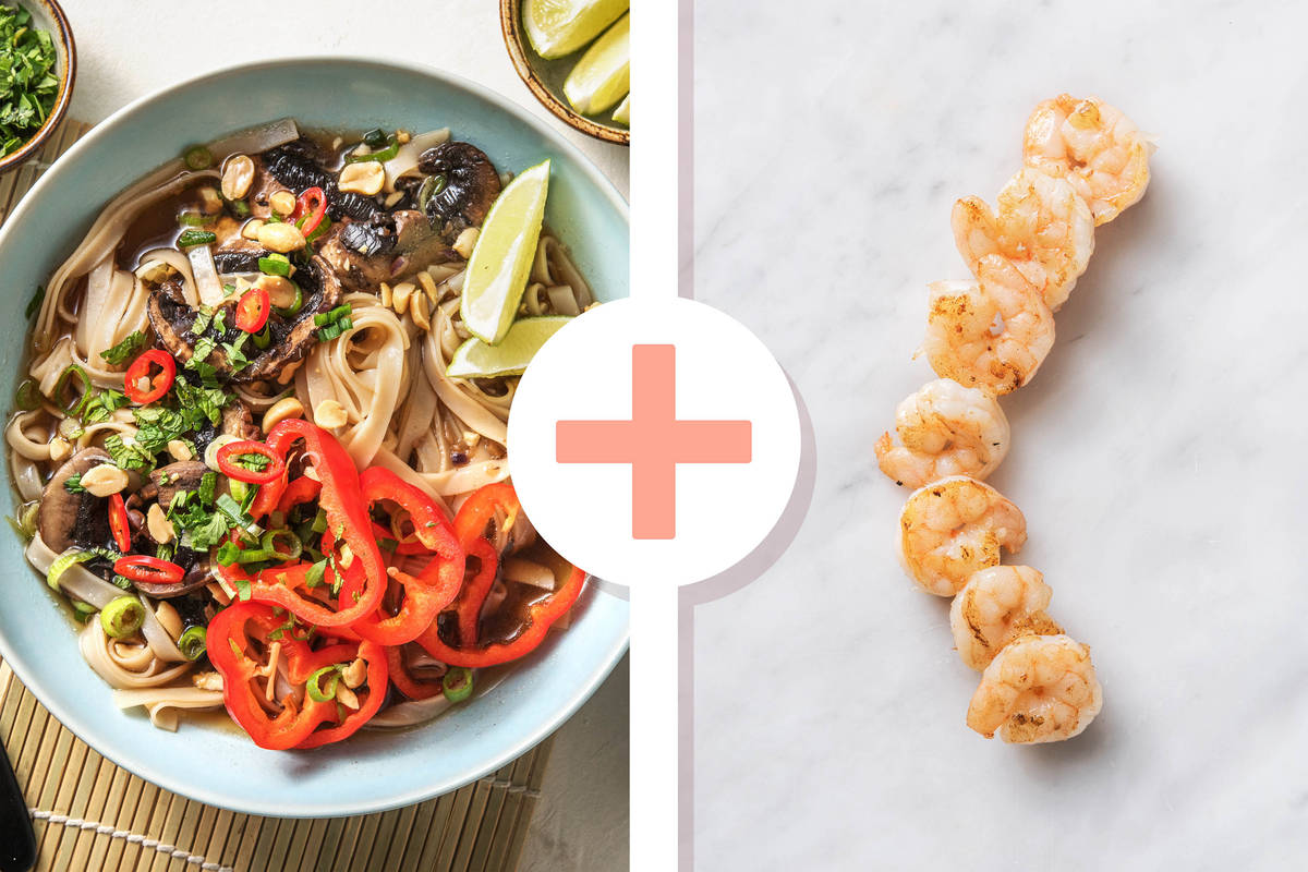 Veggie + protein - Pho à la vietnamienne au portobello poêlé