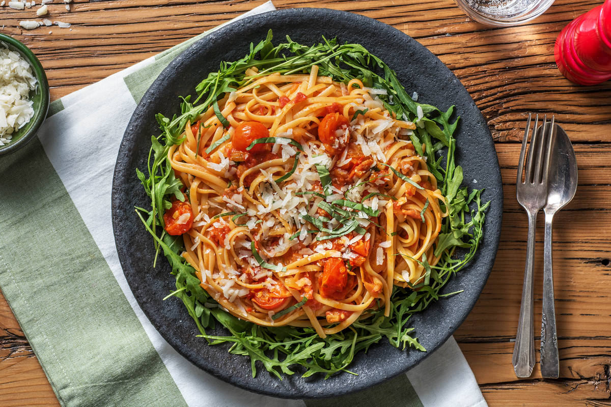 Linguine all'amatriciana