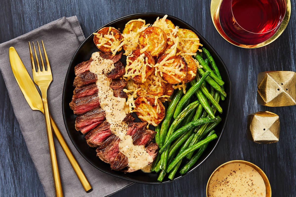 Bavette Steak And Sherry Shallot Sauce