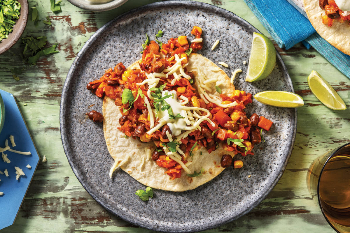 Black Bean Tostadas