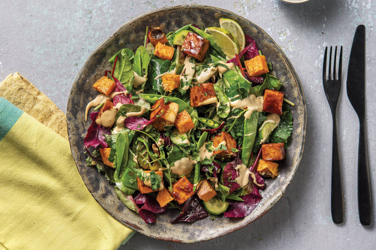 Peking-Style Tofu & Snow Pea Salad