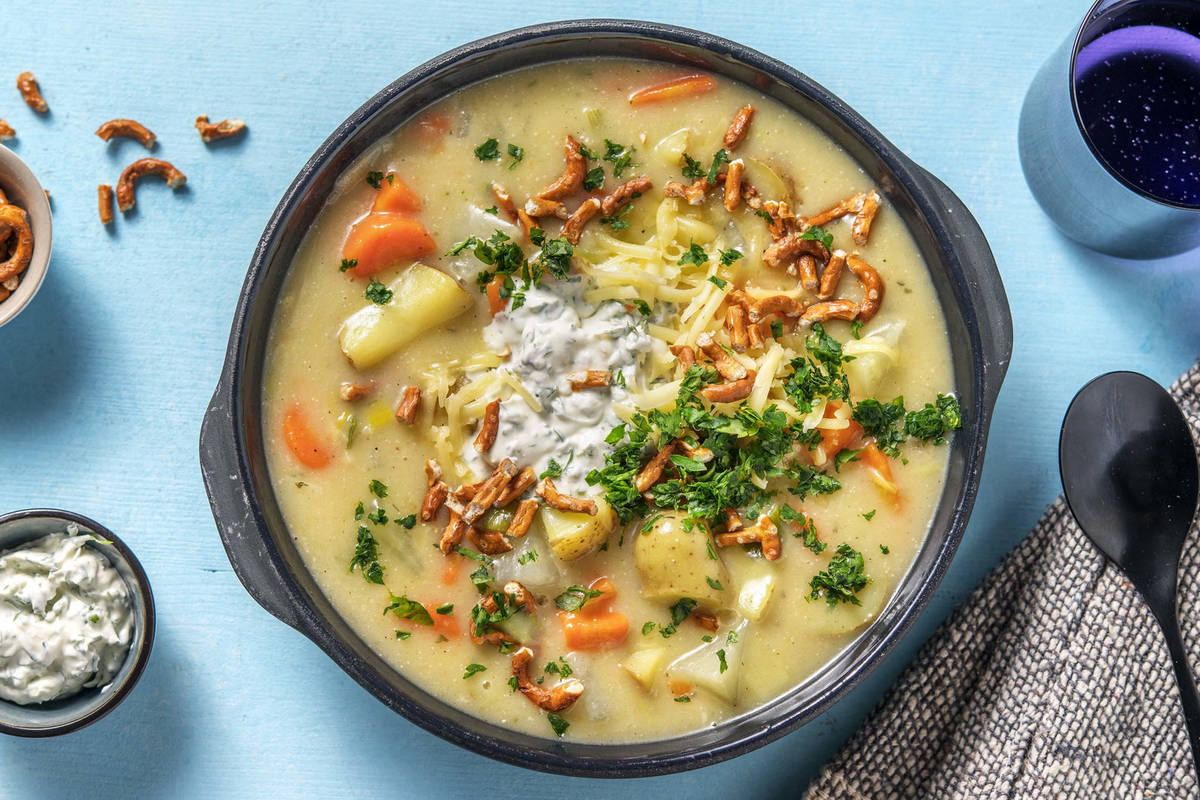 Cremiger Kohlrabi-Kartoffel-Eintopf