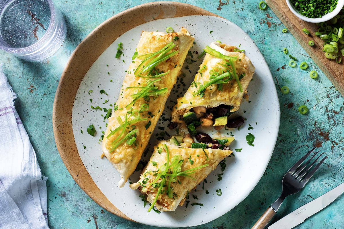Pikante Enchiladas in weisser Sauce