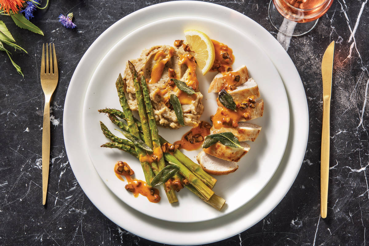 Seared Chicken & Black Garlic Mash