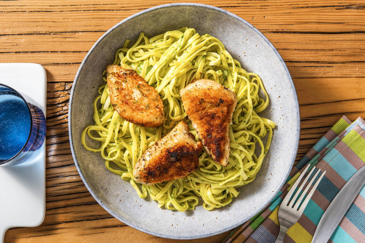 Pouletfilets in Kräuterpanade