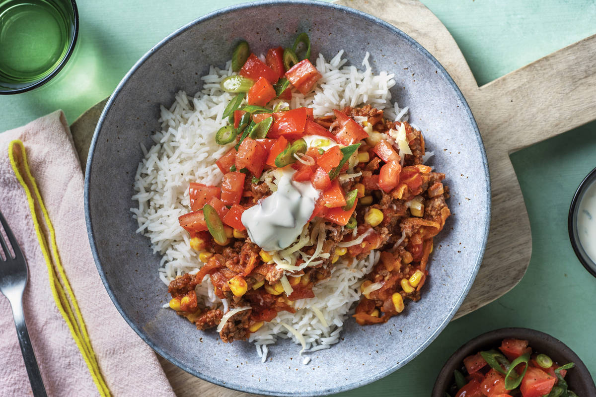 Cheesy American Beef Chilli